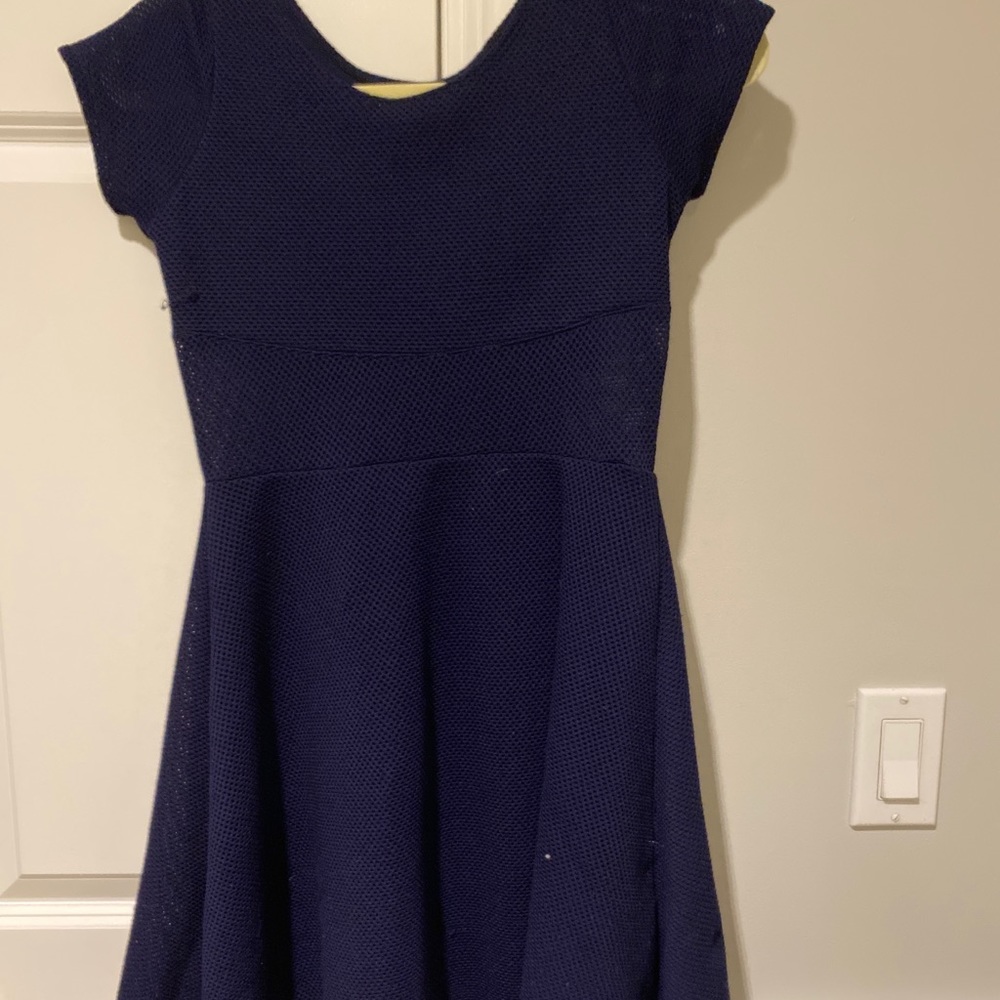 Navy Blue Dress with Sleves
